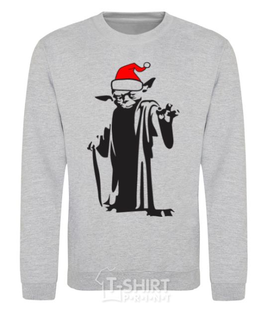 Sweatshirt Christmas Yoda sport-grey фото