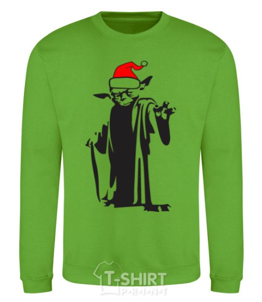 Sweatshirt Christmas Yoda orchid-green фото