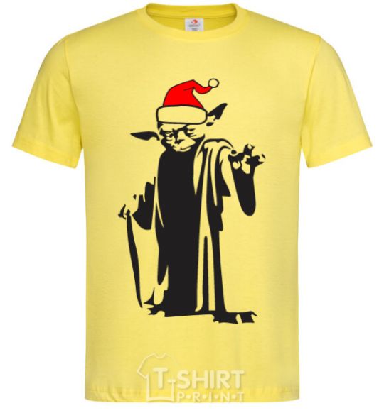 Men's T-Shirt Christmas Yoda cornsilk фото