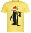 Men's T-Shirt Christmas Yoda cornsilk фото