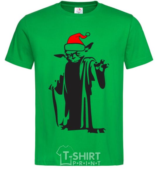 Men's T-Shirt Christmas Yoda kelly-green фото