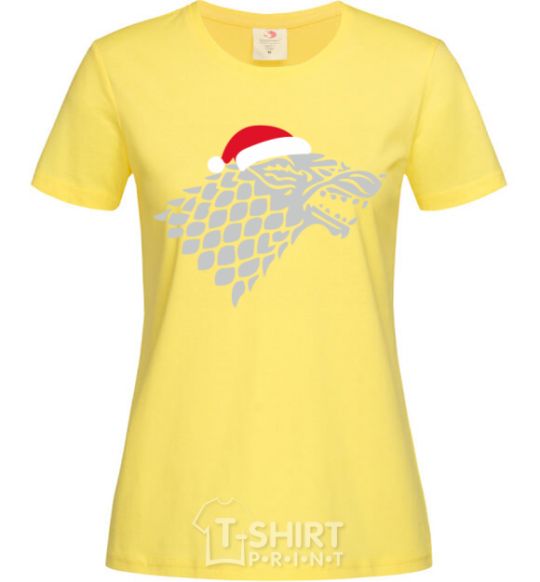 Women's T-shirt Christmas game of thrones cornsilk фото