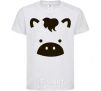 Kids T-shirt Cow White фото