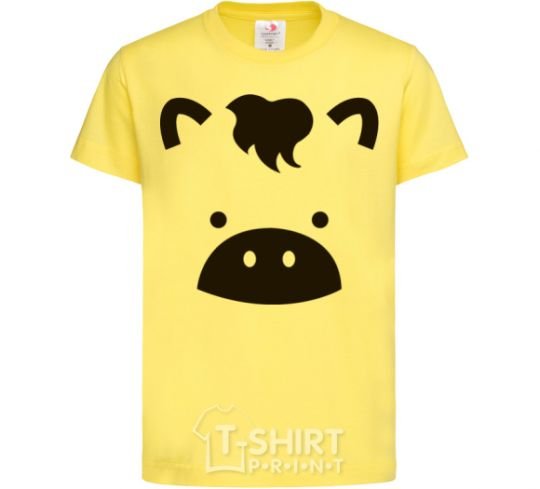 Kids T-shirt Cow cornsilk фото