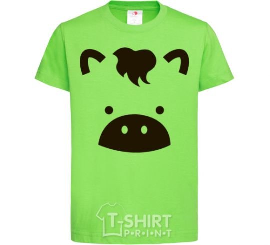 Kids T-shirt Cow orchid-green фото