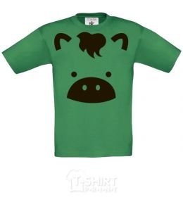 Kids T-shirt Cow orchid-green фото