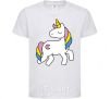 Kids T-shirt Unicorn White фото