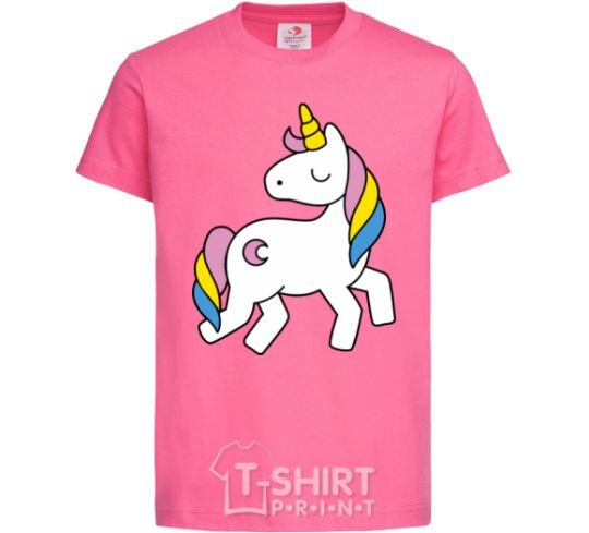 Kids T-shirt Unicorn heliconia фото