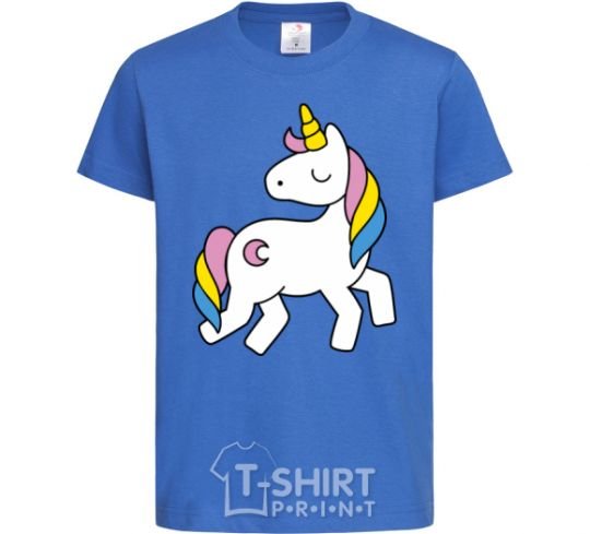 Kids T-shirt Unicorn royal-blue фото