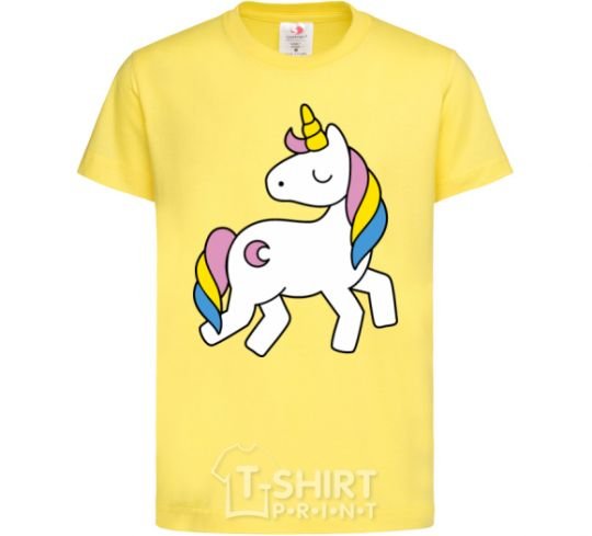 Kids T-shirt Unicorn cornsilk фото