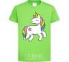 Kids T-shirt Unicorn orchid-green фото