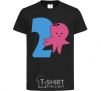 Kids T-shirt 2 year old jellyfish black фото