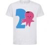 Kids T-shirt 2 year old jellyfish White фото