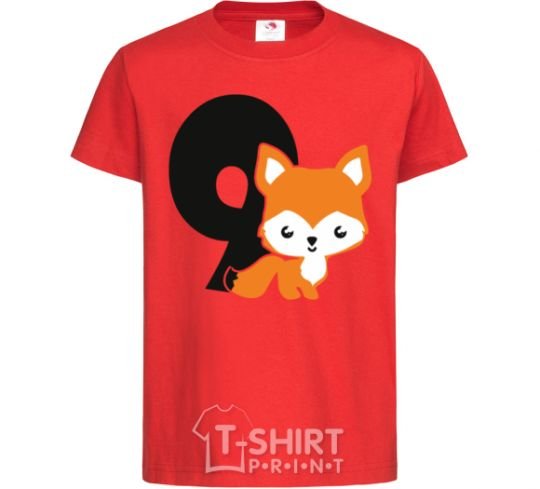 Kids T-shirt 9 year old fox red фото