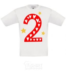 Kids T-shirt 2 года сердечко White фото
