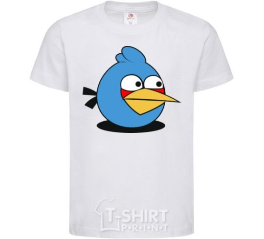 Детская футболка Angry bird blue bird Белый фото