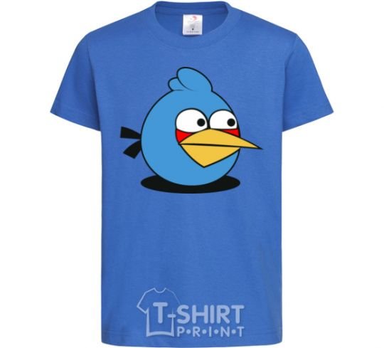 Детская футболка Angry bird blue bird Ярко-синий фото