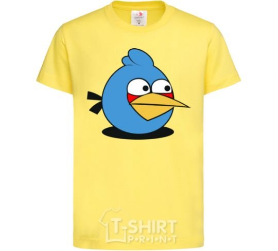 Kids T-shirt Angry bird blue bird cornsilk фото