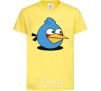 Kids T-shirt Angry bird blue bird cornsilk фото