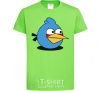 Kids T-shirt Angry bird blue bird orchid-green фото