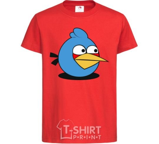 Детская футболка Angry bird blue bird Красный фото