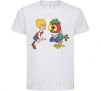 Kids T-shirt Kesha the parrot White фото