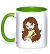 Mug with a colored handle Barbie Bratz kelly-green фото