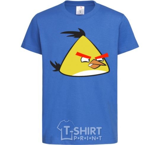 Kids T-shirt Angry Yellow royal-blue фото