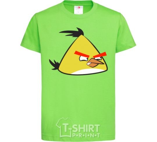 Kids T-shirt Angry Yellow orchid-green фото