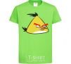 Kids T-shirt Angry Yellow orchid-green фото