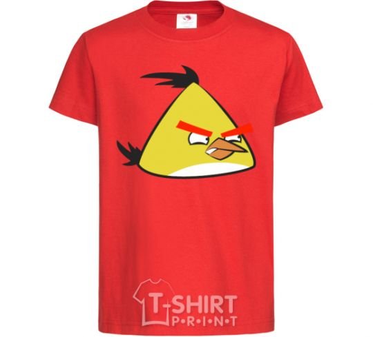 Kids T-shirt Angry Yellow red фото