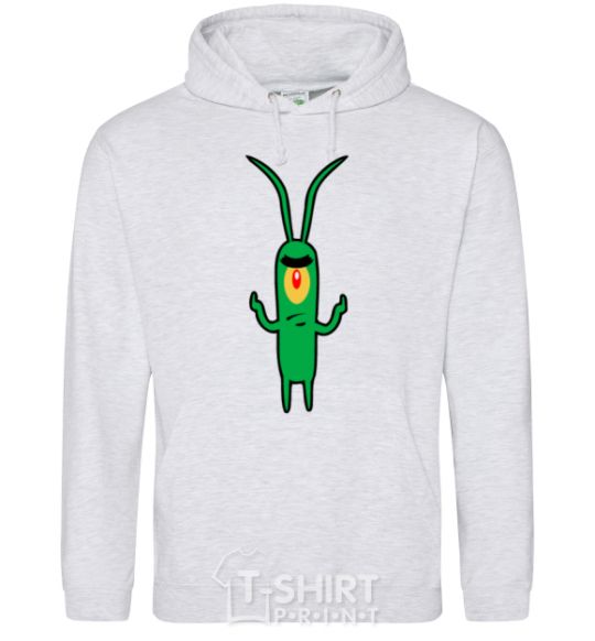 Men`s hoodie Plankton sport-grey фото