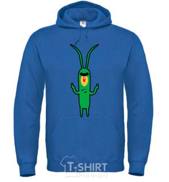 Men`s hoodie Plankton royal фото