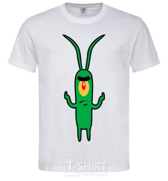 Men's T-Shirt Plankton White фото
