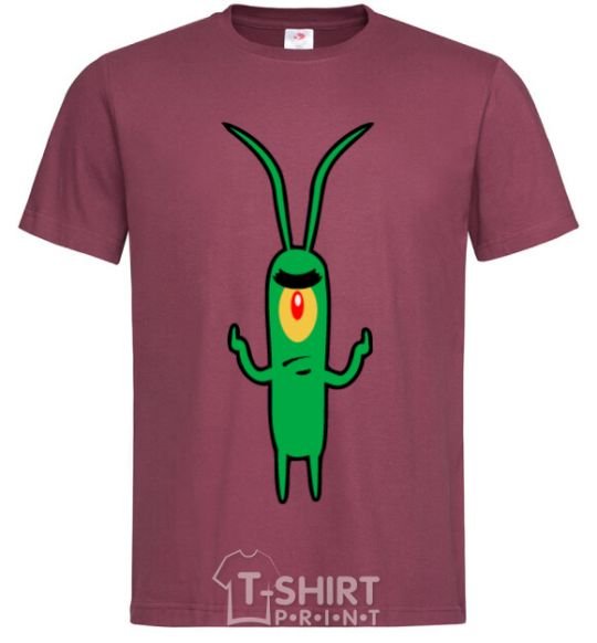 Men's T-Shirt Plankton burgundy фото