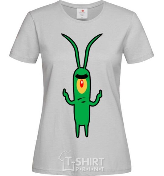 Women's T-shirt Plankton grey фото