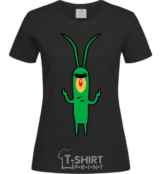 Women's T-shirt Plankton black фото