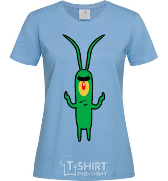 Women's T-shirt Plankton sky-blue фото