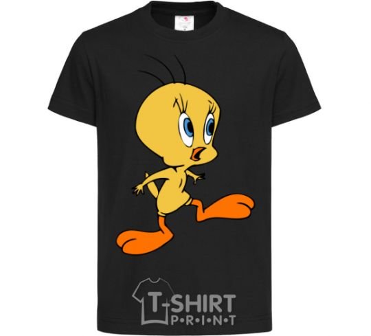 Kids T-shirt Tweety black фото