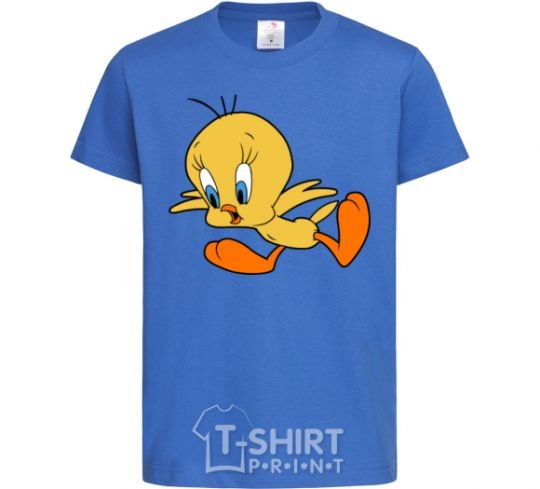 Детская футболка Shocked Tweety Ярко-синий фото