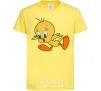 Kids T-shirt Shocked Tweety cornsilk фото