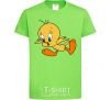 Kids T-shirt Shocked Tweety orchid-green фото