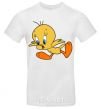 Men's T-Shirt Shocked Tweety White фото