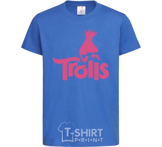 Kids T-shirt Trolls royal-blue фото