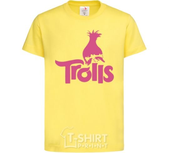 Kids T-shirt Trolls cornsilk фото