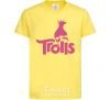 Kids T-shirt Trolls cornsilk фото