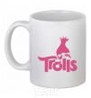 Ceramic mug Trolls White фото