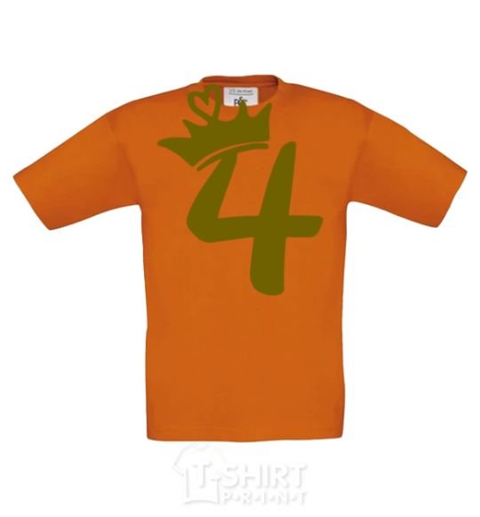 Kids T-shirt 4 crown cornsilk фото