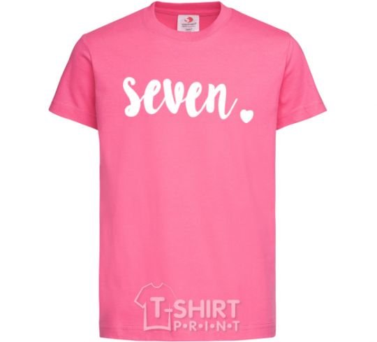 Детская футболка Seven Ярко-розовый фото