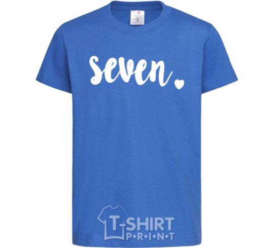 Детская футболка Seven Ярко-синий фото